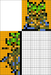 Easy Nonogram - Frog (chrono trigger)