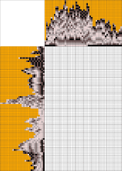 Medium Nonogram - Вот во мху енот!