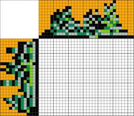 Середній Японський кроссворд - Динозаврик